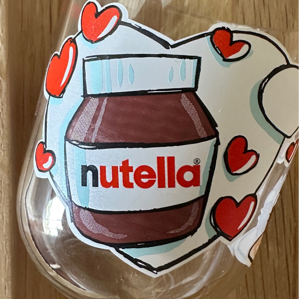 Nutella Glass 8 ounce with Italian Catchphrase from Italian Kids - Picture 4 of 8